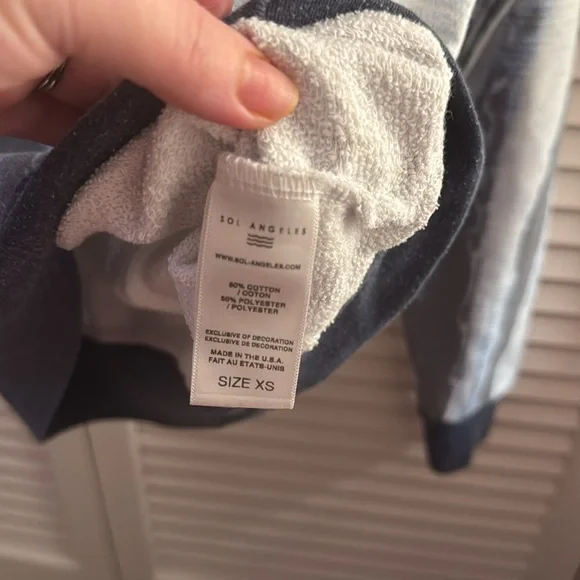 Sol Angeles XS EUC Agave Blue Sweater Boatneck Winter/Fall - Picture 5 of 5